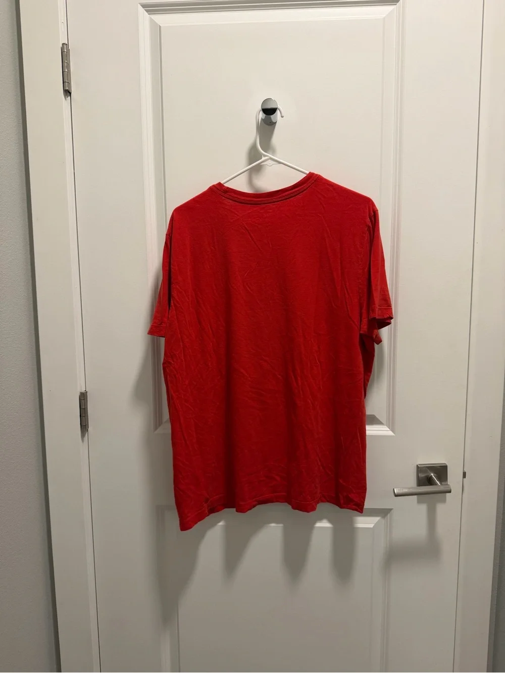 Nike Red Short-Sleeve T-Shirt with Black Swoosh